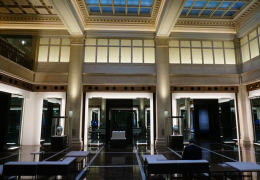 Foyer of the Seikado Bunko Art Museum inside the Meiji Seimeikan building in Marunouchi