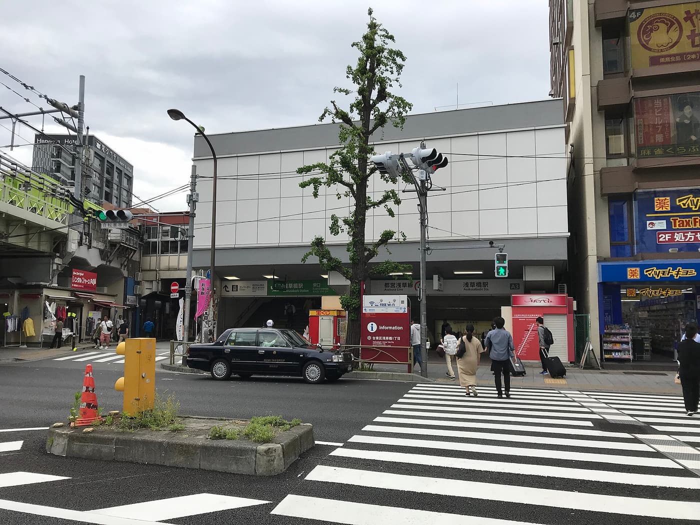 The east gate of JR Asakusabashi Station on the Sobu Line