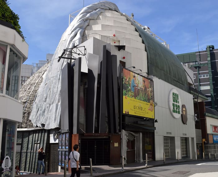 The former Cinema Rise building in Udagawacho, Shibuya, which houses the WWW live house